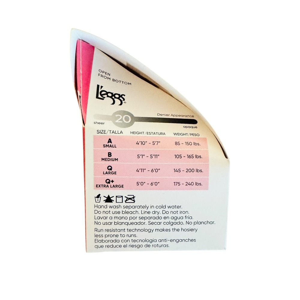7 Pack L'eggs Silken Mist Control Top Tights Nude‎ Size A Sheer Toe LSM201 - Picture 4 of 4